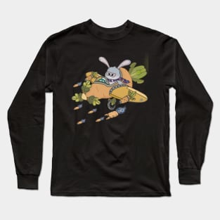 Captain Fluffy Bunny Long Sleeve T-Shirt